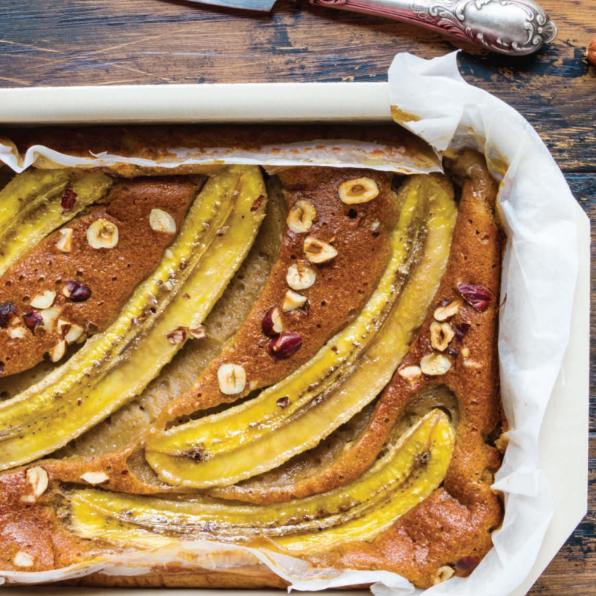 Healthy Banana Slice Recipe (Easy Gluten-Free Banana Cake)