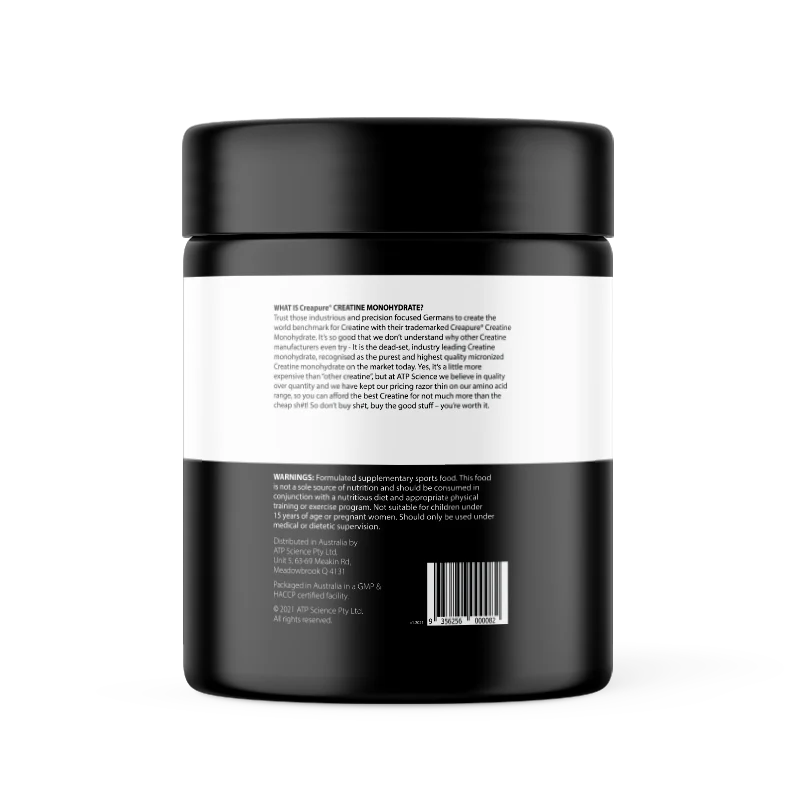 ATP Science Creatine Monohydrate Creapure - Nutrition Information