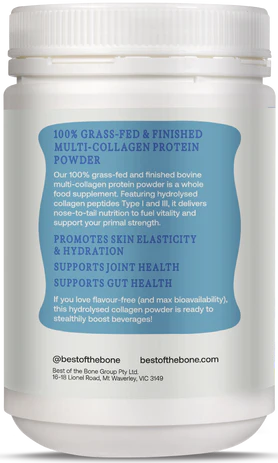 Best Of The Bone Multi-Collagen Peptides - Nutritional Information and Ingredients