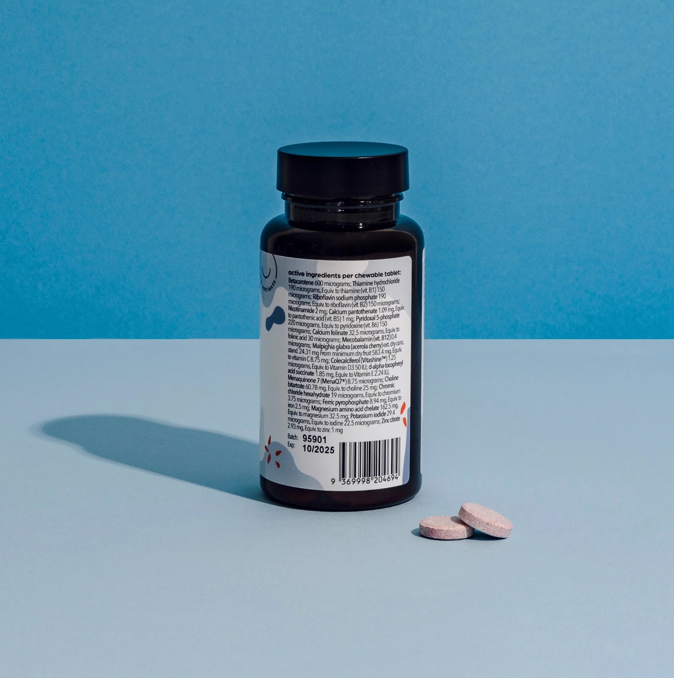 I'm Nutrients Fussy Essentials full ingredients list and daily dosage instructions.