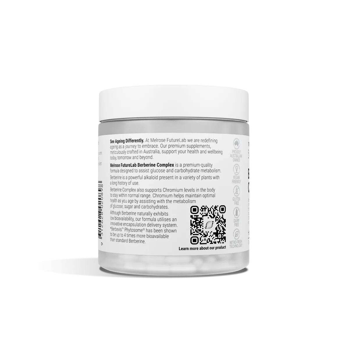 Melrose FutureLab Berberine Complex - Ingredients and Dosage