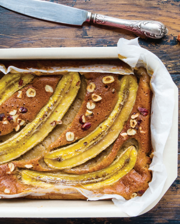 Healthy Banana Slice Recipe (Easy Gluten-Free Banana Cake)