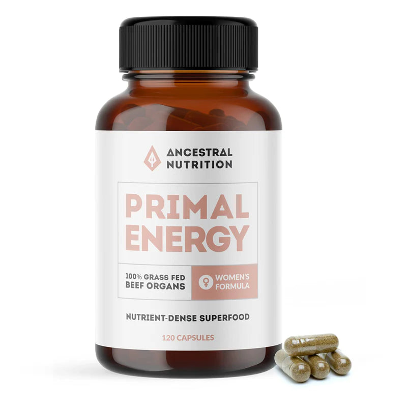 Ancestral Nutrition- Primal Energy Women - Grass Fed Beef Organ Superfood - Nourishing Apothecary