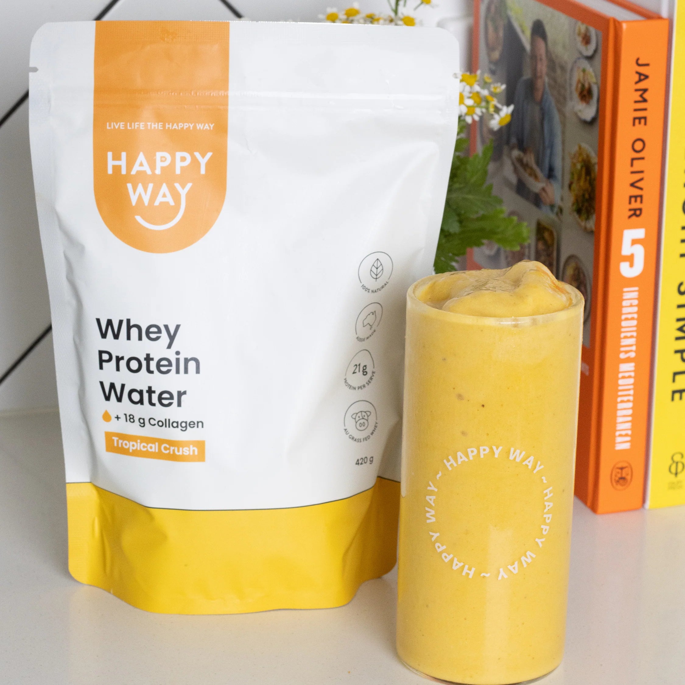 Happy Way Whey Protein Water- Tropical Crush - Nourishing Apothecary