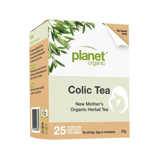 PLANET ORGANIC Herbal Tea Bags New Mother's Colic Tea 25pk - Nourishing Apothecary