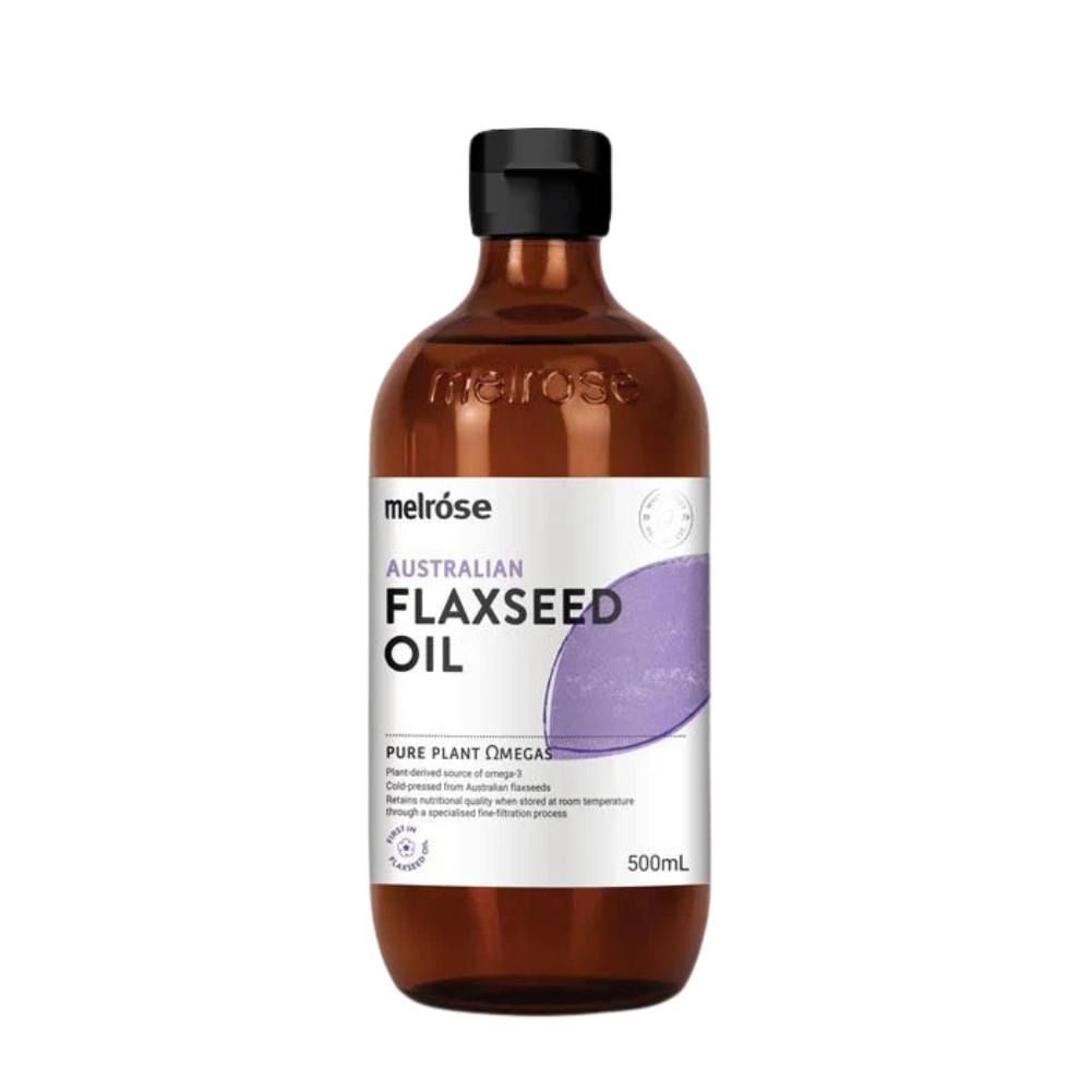 Melrose Australian Cold Pressed Flaxseed Oil bottle - 500ml.