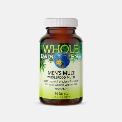 Whole Earth And Sea Mens Multi- 60 tablets - Nourishing Apothecary