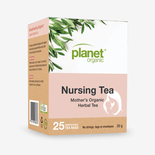 PLANET ORGANIC Herbal Tea Bags Mother's Nursing Tea 25pk - Nourishing Apothecary