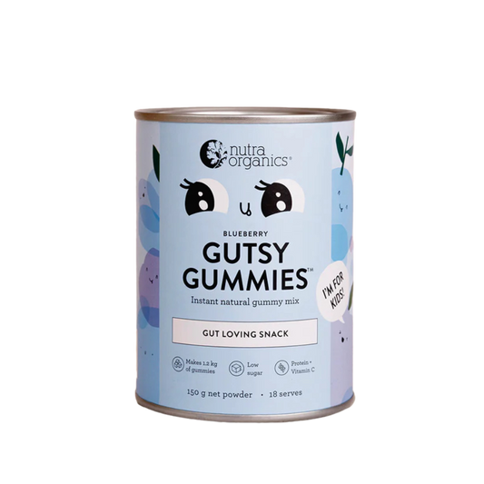 Nutra Organics Gutsy Gummies- Blueberry- 150g