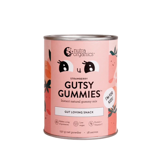 Nutra Organics Gutsy Gummies- Strawberry- 150g