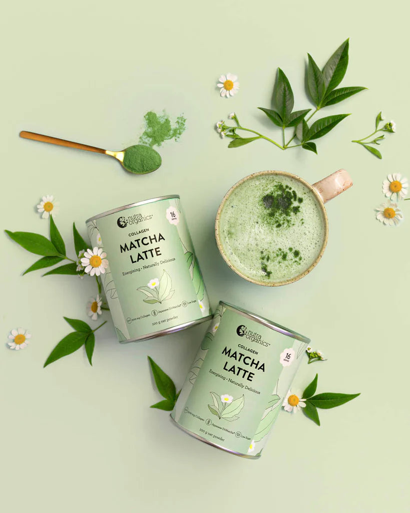 Nutra Organics Collagen Matcha Latte 100g - Nourishing Apothecary