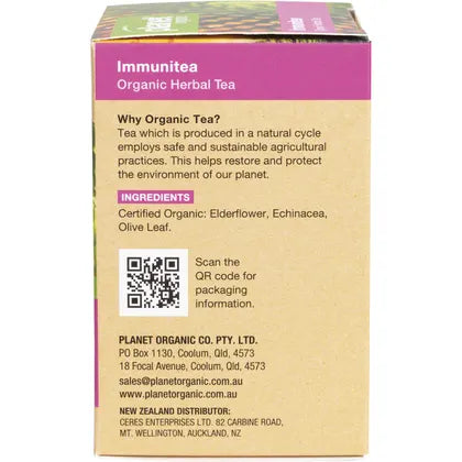 PLANET ORGANIC Herbal Tea Bags Immunitea 25pk - Nourishing Apothecary