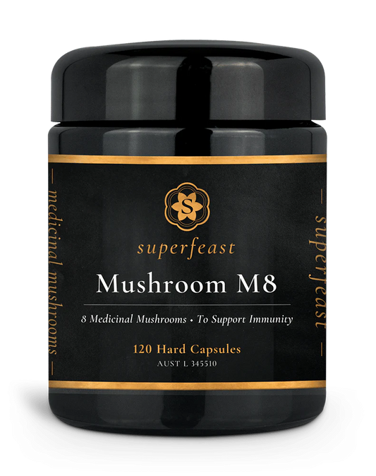 Superfeast – Mushroom M8 (120 Capsules) - Nourishing Apothecary