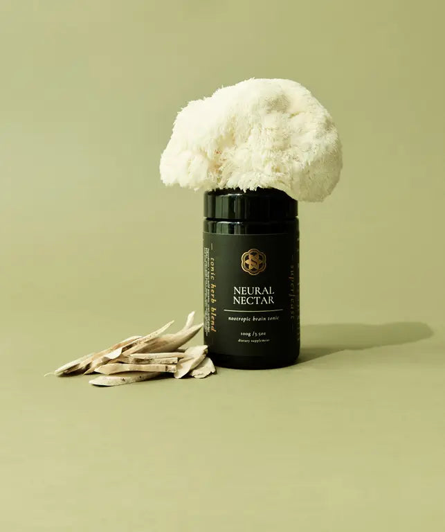 Adaptogenic mushroom blend for brain health and energy.