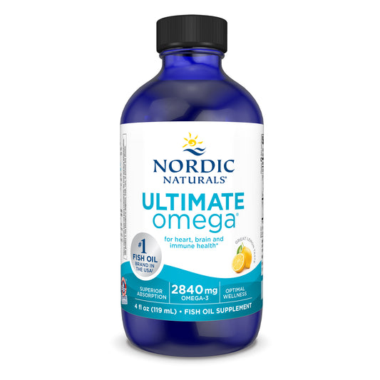 Nordic Naturals Ultimate Omega Lemon- 119ml - Nourishing Apothecary