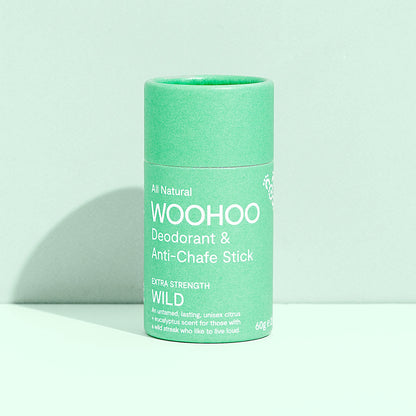 Woohoo Natural Deodorant & Anti-Chafe Stick (Wild) 60g - Nourishing Apothecary