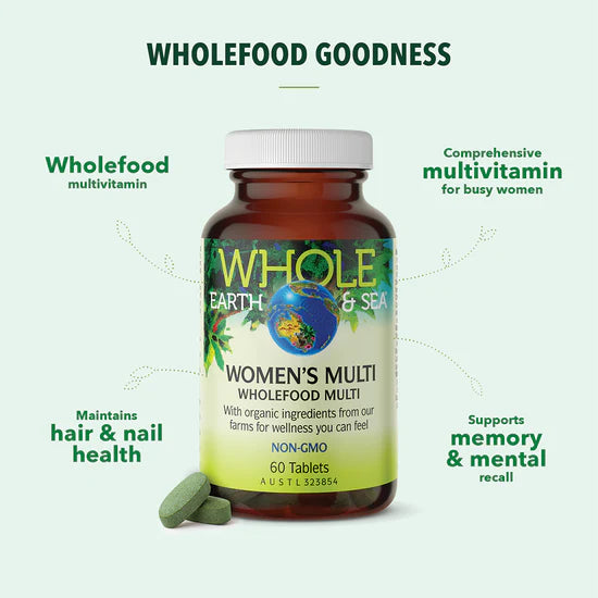 Whole Earth & Sea Women's Multi 60 Tablets - Nourishing Apothecary