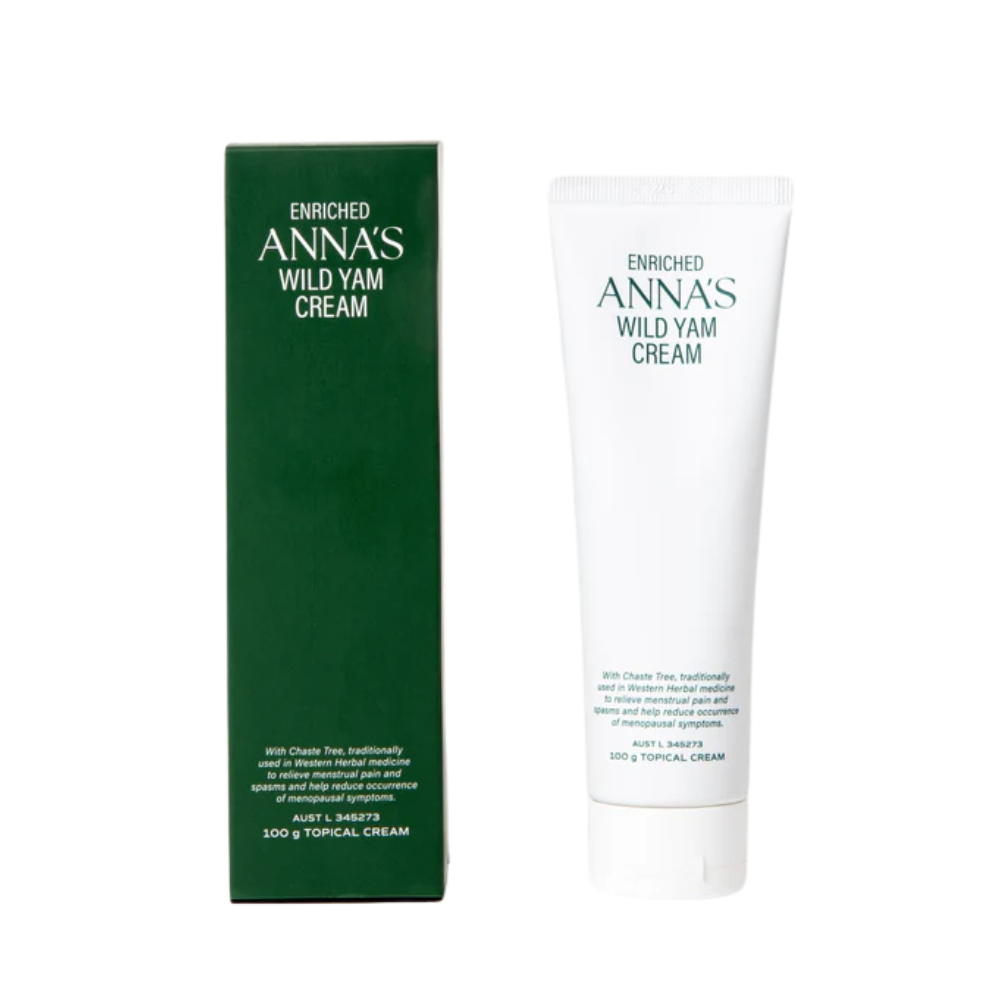 Anna's Enriched Wild Yam Cream - 100g  for hormonal balance.