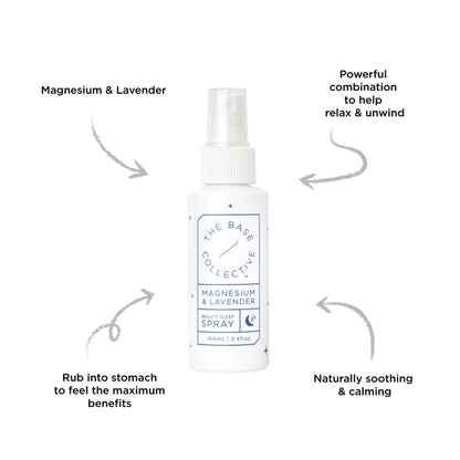 The Base Collective Beauty Sleep Magnesium & Lavender Spray 100ml - Nourishing Apothecary