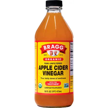 Bragg Organic Apple Cider Vinegar Unfiltered with The Mother 473ml - Nourishing Apothecary
