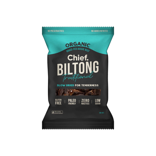 Chief Traditional Beef Biltong 30g - Nourishing Apothecary
