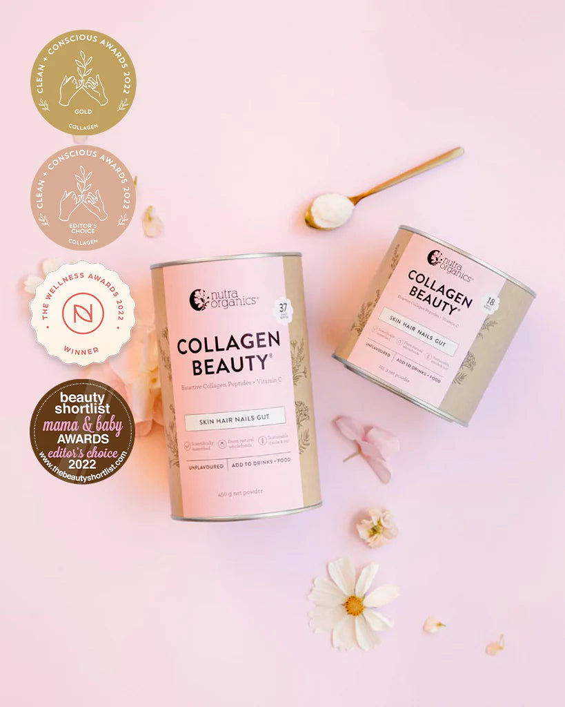 Nutra Organics Collagen Beauty Bioactive Collagen Peptides + Vitamin C - Nourishing Apothecary