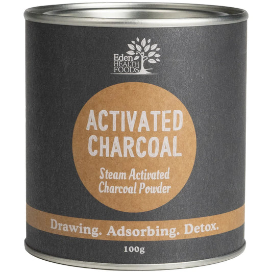 Eden Healthfoods Steam Activated Charcoal Powder 100 - Nourishing Apothecary