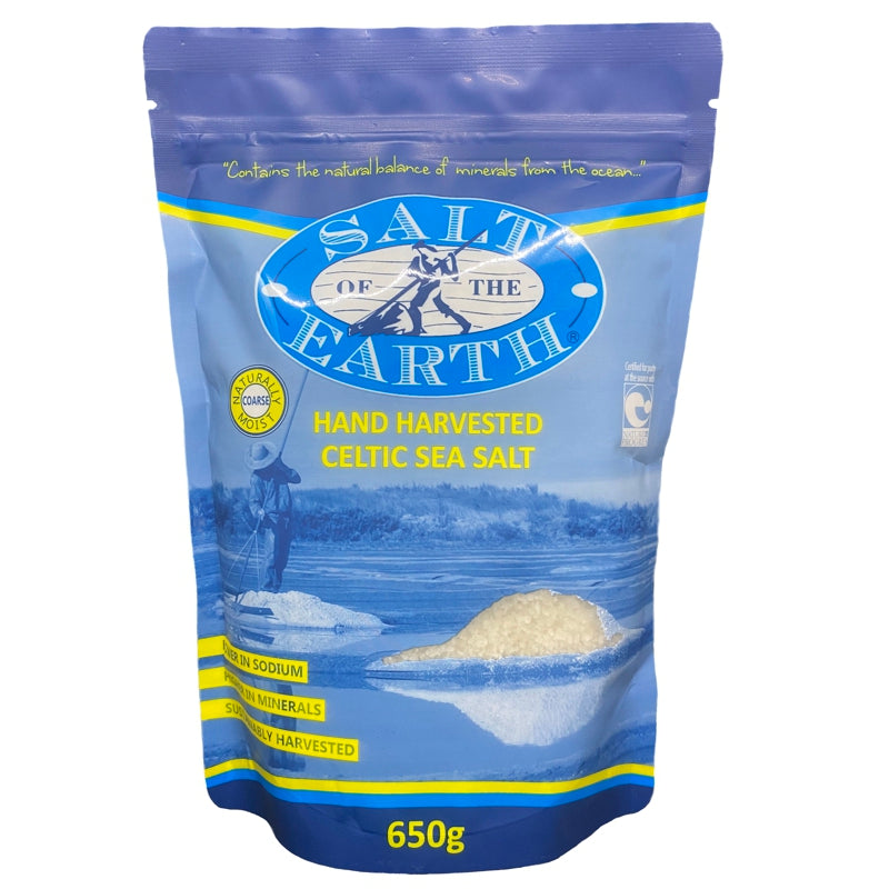Salt of the Earth- Celtic Sea Salt- Coarse- 650g - Nourishing Apothecary