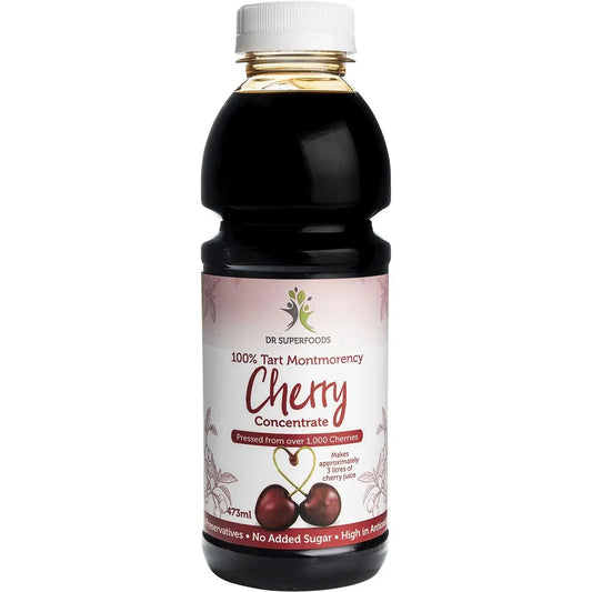 Dr Superfoods Tart Cherry Concentrate 473ml - Nourishing Apothecary