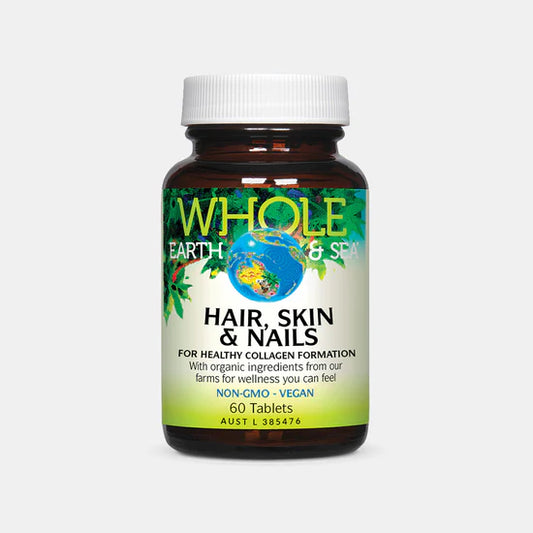 Whole Earth & Sea Hair, Skin & Nails- 60 tablets - Nourishing Apothecary